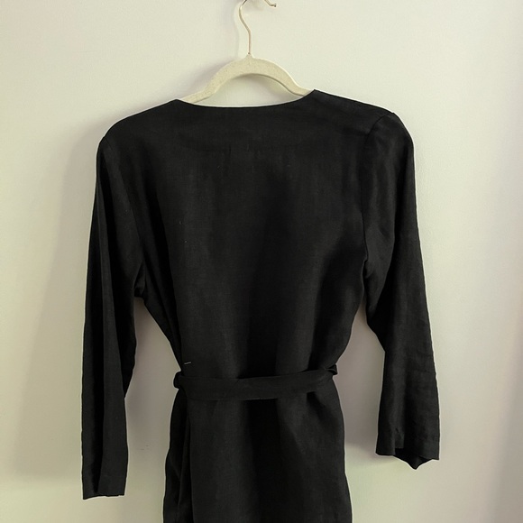 Black linen cardigan - 100% linen - Picture 6 of 7